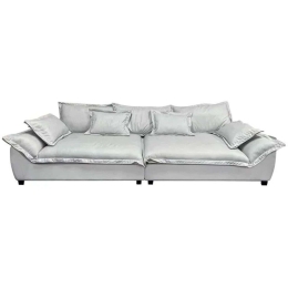 Καναπές Τετραθέσιος Darby Nabuk Ε9413,2 319x110x94cm Stone Grey