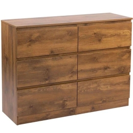 Συρταριέρα Borneo Ε7016,1 115x40x85cm Walnut