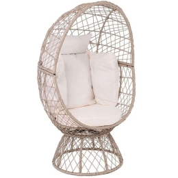 Πολυθρόνα Crown Egg Ε6747,1 78x73x142cm White