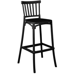 Σκαμπό Μπαρ Windsor Ε400,2 49x46x103cm Black