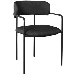 Πολυθρόνα Gillan ΕΜ787,3 54x54x81cm Black Μέταλλο,Ύφασμα