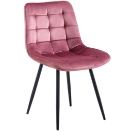 Καρέκλα Myriam-R ΕΜ7913,1R 50x58x83cm Dirty Pink-Black Μέταλλο,Ύφασμα