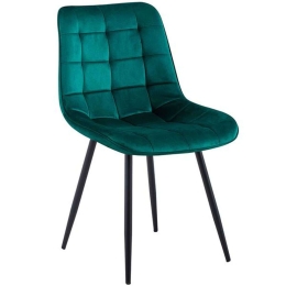 Καρέκλα Myriam-R ΕΜ7913,3R 50x58x83cm Forest Green-Black Μέταλλο,Ύφασμα