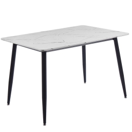 Τραπέζι DATUM ΕΜ839,Β 120x80x75cm White-Black