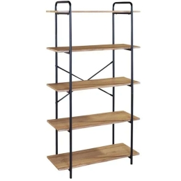 Ραφιέρα ΕΟ445,3 80x34x144cm Black-Sonoma