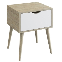 Κομοδίνο Alida Ε7340,21 40x36x50cm Natural-White