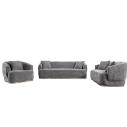Σαλόνι Σετ (3τεμ) Caracas Ε9425,S2 110x98/193x98/232x98 x H80cm Grey
