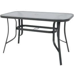 Τραπέζι Rio Ε2504 160x90x71cm Anthracite