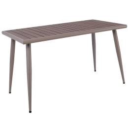 Τραπέζι Κήπου Serrano Ε6893,1 150x80x75cm Cappuccino-Beige