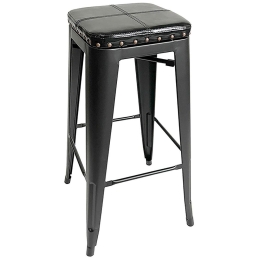 Σκαμπό Bar Relix Ε5190P,15W 42x42x76cm Black