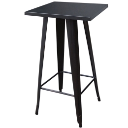 Τραπέζι Bar Relix Ε5203,1 60x60x103cm Black