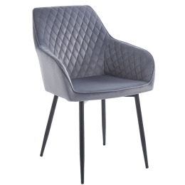 Πολυθρόνα Lila ΕΜ7851,2 56x60x81cm Black-Grey