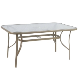 Τραπέζι Rio Ε2503,4 120x70x71cm Cappuccino-Beige