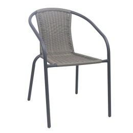 Πολυθρόνα Στοιβαζόμενη Baleno-W Ε2401,30 52x60x72cm Anthracite-Grey