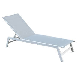 Ξαπλώστρα Corte Ε6726,2 60x191x31cm White-Grey