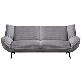 Καναπές Τριθέσιος Emerald Ε9418,23 212x88x82cm Grey