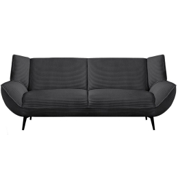 Καναπές Τριθέσιος Emerald Ε9418,33 212x88x82cm Anthracite