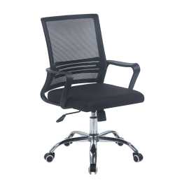 Πολυθρόνα Γραφείου BF2110-W ΕΟ256,W 59x62x90/100cm Black