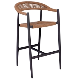 Σκαμπό Bar Mady Ε6720,1 56x58x105cm Anthracite-Natural