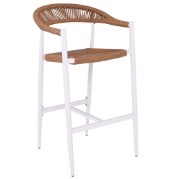 Σκαμπό Bar Mady Ε6720,2 56x58x105cm Natural-White