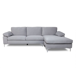 Καναπές Σαλονιού Γωνιακός Alex Ε966,20 260x130x82cm Grey