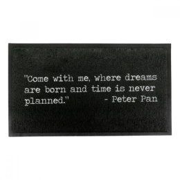Πατάκι Εισόδου Peter Pan -AMDMW-DREAMSARE-7040 70x40cm Black-White Artsy Mats 70x40