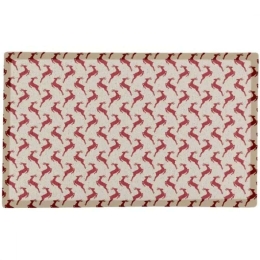 Χριστουγεννιάτικο Πατάκι Εισόδου Jumping Reindeer -AMDMW-REINDEER-7040 70x40cm Red-White Artsy Mats 70x40