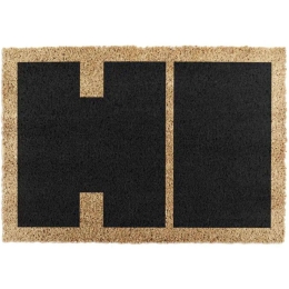 Πατάκι Εισόδου Big Hi -AMTYPO-BIGHI 60x40cm Natural-Black Artsy Mats 60X40