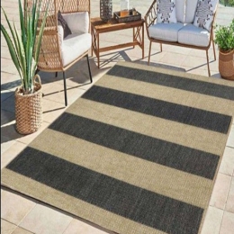 Χαλί Δίχρωμο 00.02.23102 Beige-Black 120X180cm