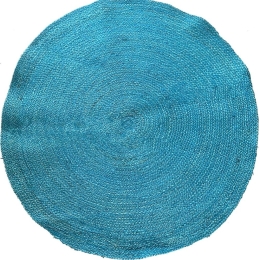 Χαλί Γιούτας 00.02.23551 Turquoise Round 120X120cm Round
