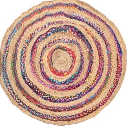Χαλί Γιούτας 00.02.23554 Multi Round 120X120cm Round