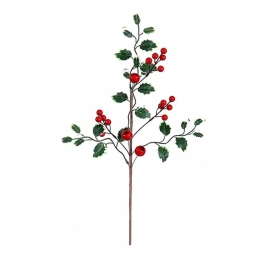 Κλαδί Με Berries 00.11.99195 49cm Green-Red