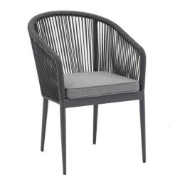 Πολυθρόνα Κήπου Altina 0044-124-006 57x62x81cm Grey