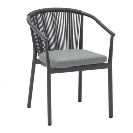 Πολυθρόνα Κήπου Rybina 0044-124-010 57x62x78cm Grey