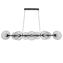 Φωτιστικό Οροφής Verona 00588 E27 140x28x20cm Black GloboStar