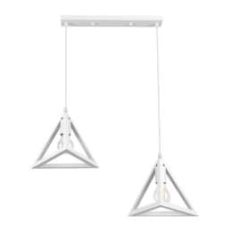 Φωτιστικό Οροφής Triangle 00612 E27 60x22x130cm White GloboStar