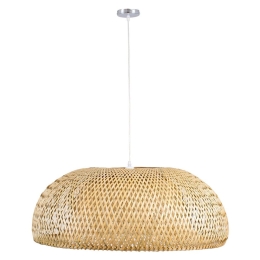 Φωτιστικό Οροφής San Tropez 00674 E27 Φ80x28cm Natural GloboStar