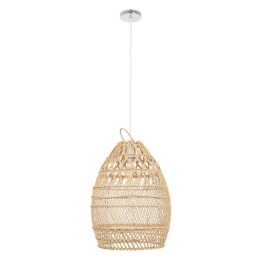 Φωτιστικό Οροφής Tahiti 00710 1xΕ27 Φ38x50cm Beige GloboStar