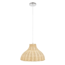 Φωτιστικό Οροφής Mayotte 00724 1xΕ27 Φ40x28cm Beige GloboStar