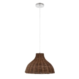 Φωτιστικό Οροφής Mayotte 00725 1xΕ27 Φ40x28cm Brown GloboStar