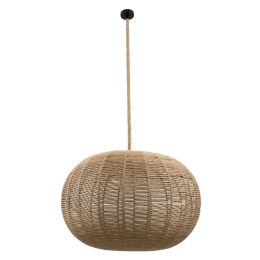 Φωτιστικό Οροφής Mandala 00732 E27 Φ80x60cm Beige GloboStar