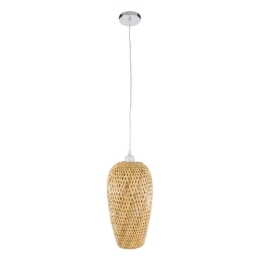 Φωτιστικό Οροφής San Tropez 00764 1xΕ27 Φ19x42cm Beige GloboStar