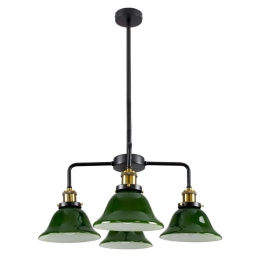 Φωτιστικό Οροφής Nostalgia 00769 4xE27 Φ57x90cm Green-Gold GloboStar