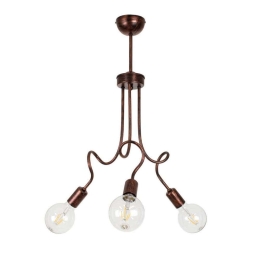 Φωτιστικό Οροφής Aspect 00788 3xE27 Με Πλέγμα Φ42x60cm Bronze GloboStar