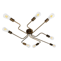 Φωτιστικό Οροφής Liberta 00841 8xE27 102x72x10,5cm Bronze GloboStar