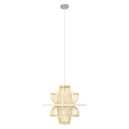 Φωτιστικό Οροφής Bali 00861 1xΕ27 Φ45x42,5cm Beige GloboStar
