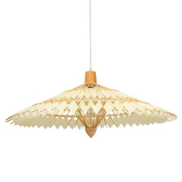 Φωτιστικό Οροφής Ventalia 00895 1xΕ27 Φ80x40cm Brown GloboStar