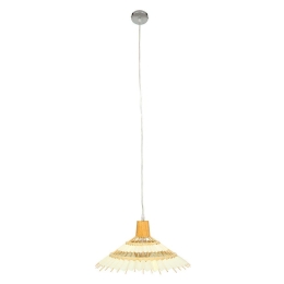 Φωτιστικό Οροφής Ventalia 00897 1xΕ27 Φ40x22cm Beige GloboStar