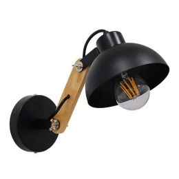 Φωτιστικό Τοίχου - Απλίκα Grant 00902 1xE27 Φ15x12cm Black GloboStar