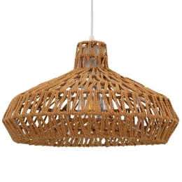 Φωτιστικό Οροφής Rayne 00910 1xΕ27 Με Πλέγμα Φ38x24cm Light Brown GloboStar